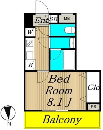スカイレジデンス中落合の物件間取画像